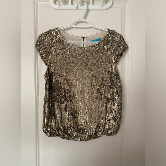 Alice and Olivia Sequins Top - Picture 1 of 4
